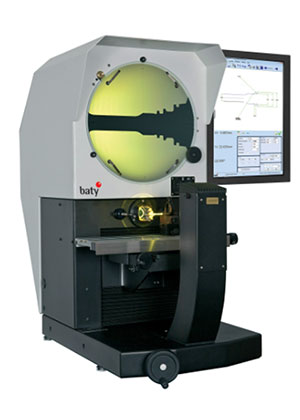 Baty shadow graph used when milling components and parts at Aluminium Machined Components