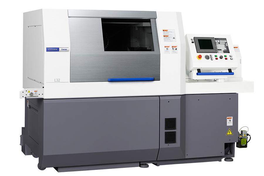 citizen sliding head lathe used for cnc turning of machined components and parts
